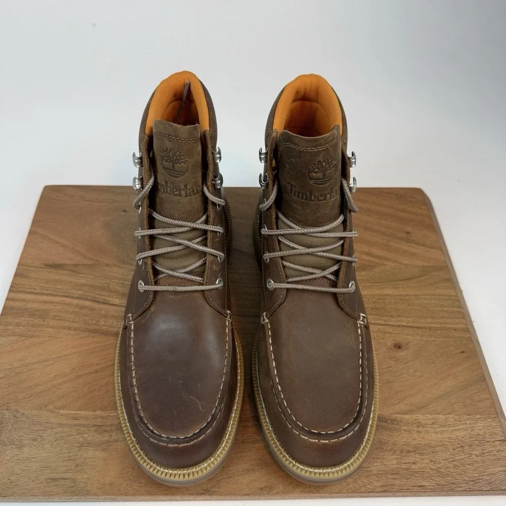 New Mens‎ Timberland Redwood Falls Mid Lace Waterproof Leather Boots Size 8.5 M